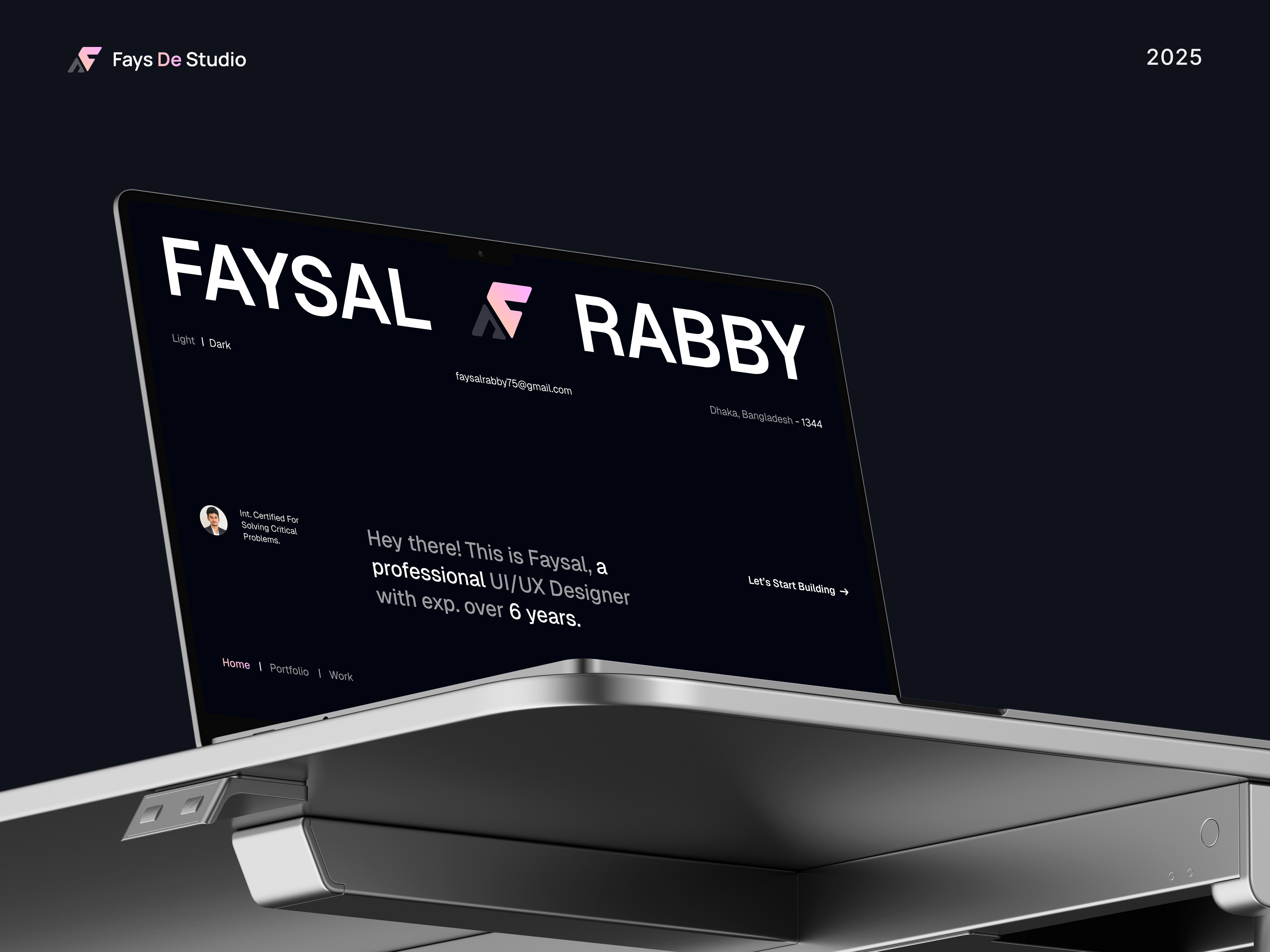 Personal Portfolio cover